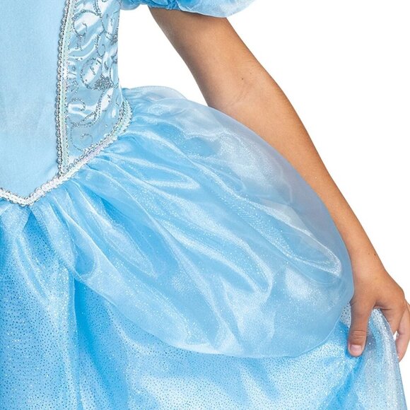 Disney Princess Cinderella Deluxe Girls Halloween Costume Girls Size S (6-6x) - Picture 3 of 10